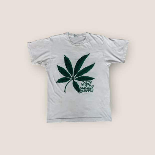90s USA Made 마리화나 싱글스티치 빈티지 티셔츠