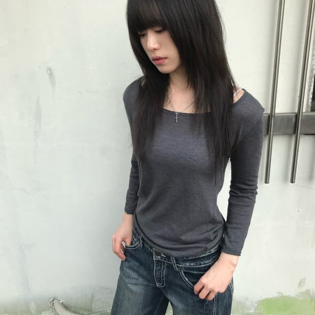 Irie 차콜 롱 슬리브