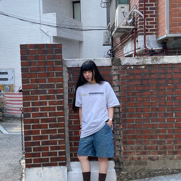00s Jerzees 저지스 쉐보레 반팔 티셔츠