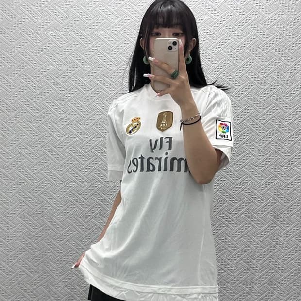 아디다스 빈티지 레알마드리드 홈 유니폼 져지 반팔티 L C13856