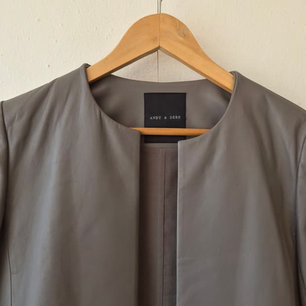 앤디앤뎁 여성 양가죽오픈자켓 88-90-155사이즈