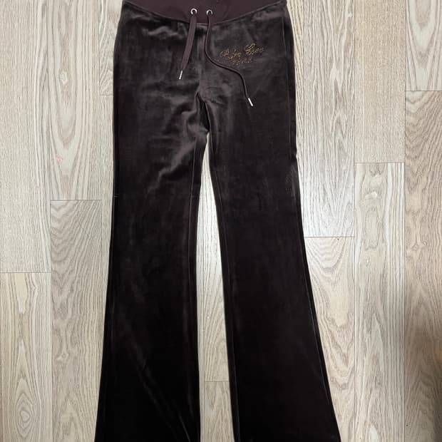 자라 벨벳 트레이닝 팬츠