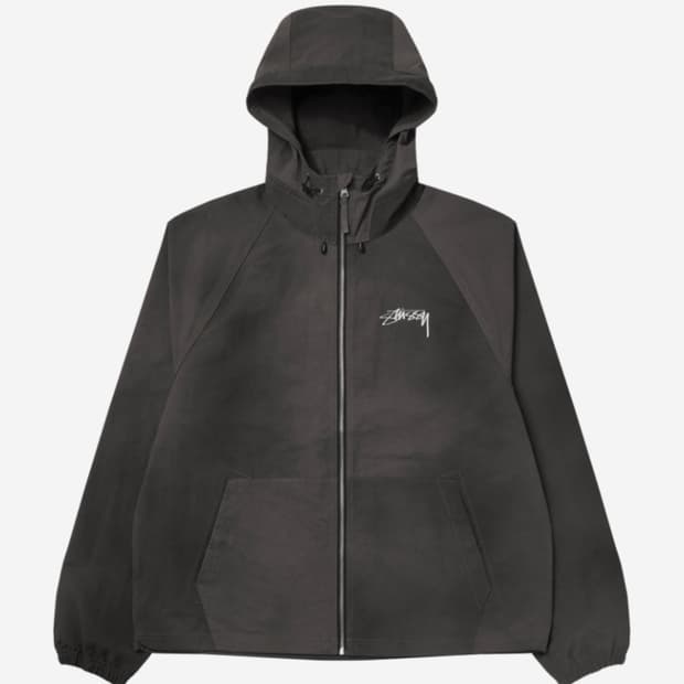 스투시 웨이브 다이 비치 쉘 자켓 블랙 팝니다.