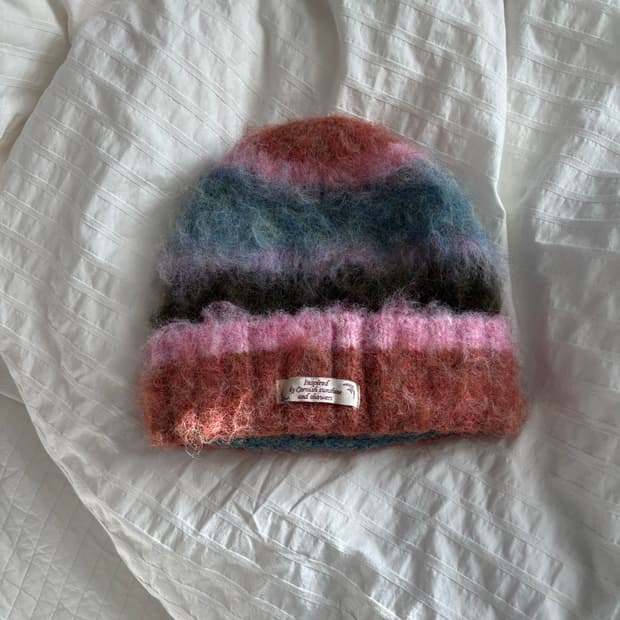 락피쉬웨더웨어 줄무늬 비니 