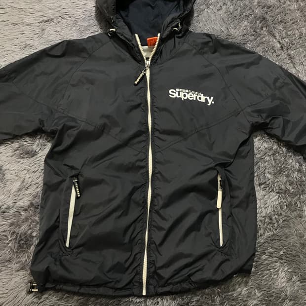 [[L, A급] 슈퍼드라이(SUPER DRY) 포케터블 바람막이#348
