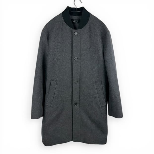 (100) 마인드브릿지 울 코트 차콜