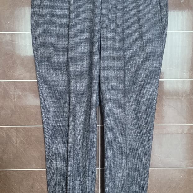 남성34인치)다니엘크레뮤 도톰한 바지 그레이(기모)