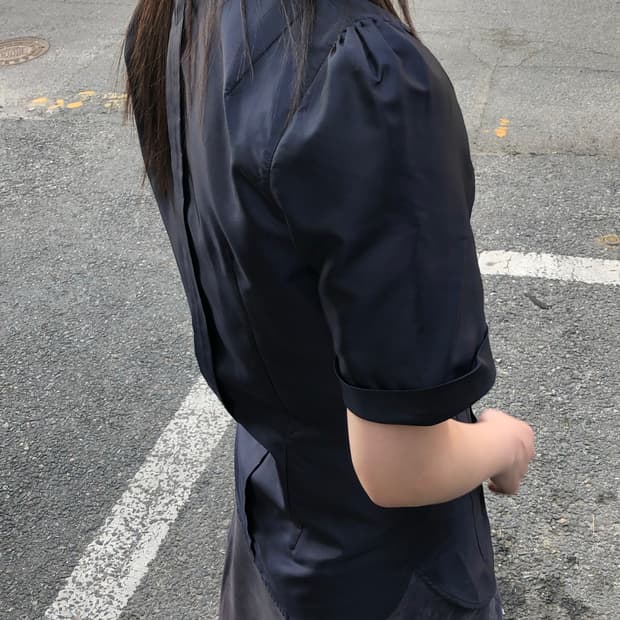 발렌시아가 08ss 게스키에르 코팅 하프 셔츠 