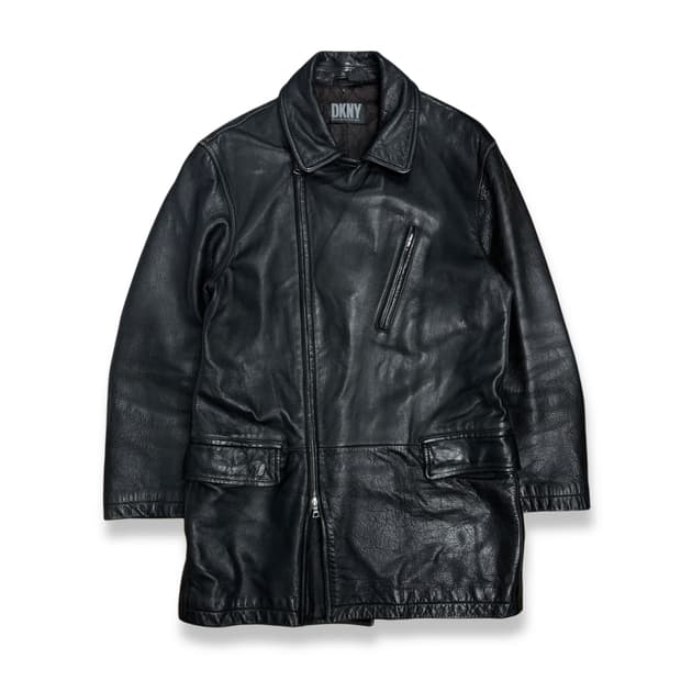 90s DKNY 레더 카코트 M