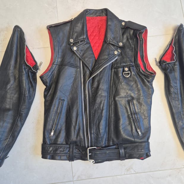 일본 빈티지 소가죽 라이더 자켓(팔 어깨 분리되는 라이더자켓)