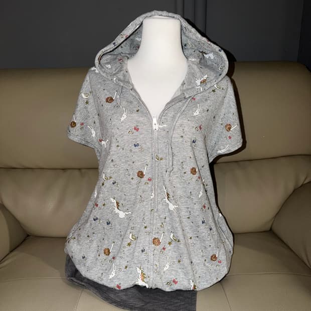 scolar unique printing hood zip-up