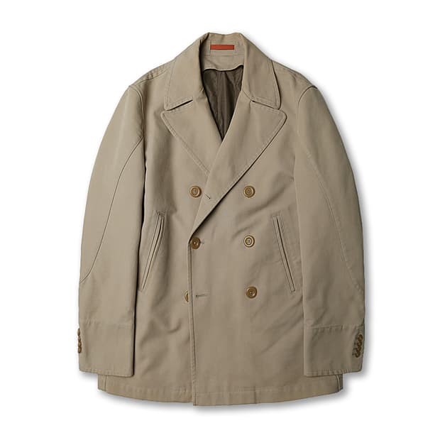 몬테도로 [Montedoro] 베이지 헤비 코튼 피코트