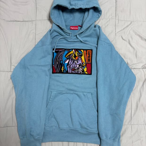 슈프림 체인스티치 후드 L 18F