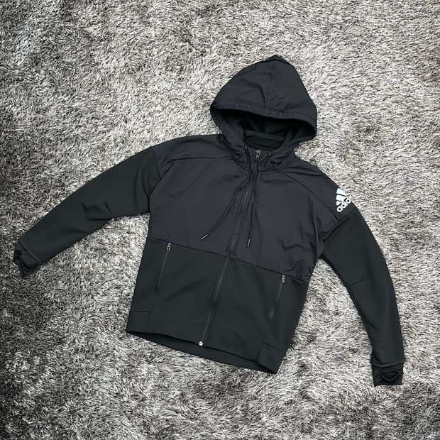 아디다스 여성 후드 집업 히트 바람막이 (M)