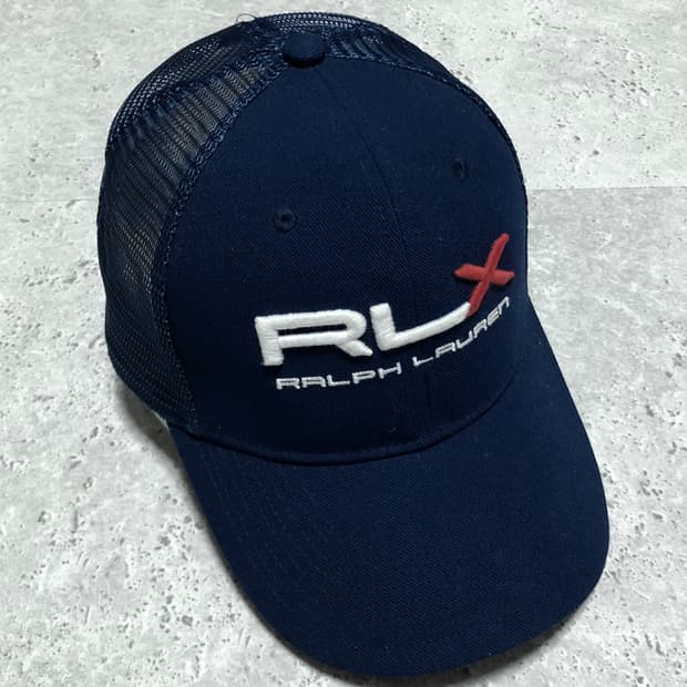 랄프로렌 RLX 메쉬캡 거의새거 모자 볼캡 네이비