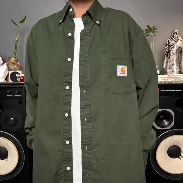 칼하트 카키셔츠