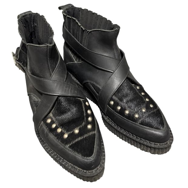 언더그라운드 송치 스터드 클리퍼 웨스턴부츠 7 260