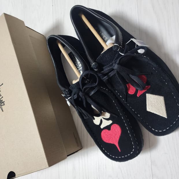 스투시 클락스 uk 7.5(대략 260사이즈) 클락스 x 스투시 왈라비