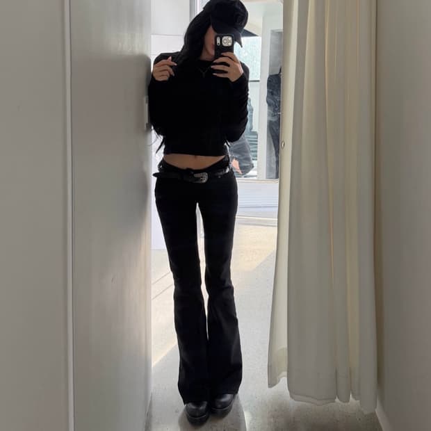 odor 오도어 코튼 로우진 블랙 새상품