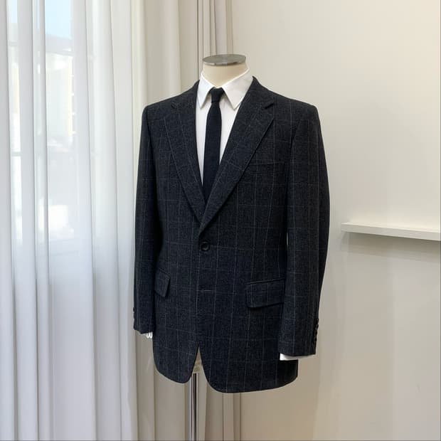 Turnbull Asser Renown 빈티지 플란넬 윈도페인 자켓