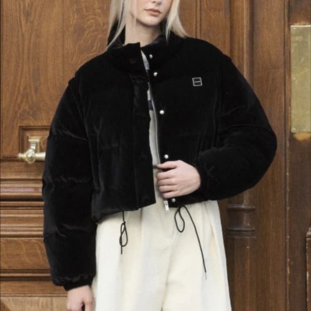 아노에틱 투웨이 벨벳 패딩 덕다운