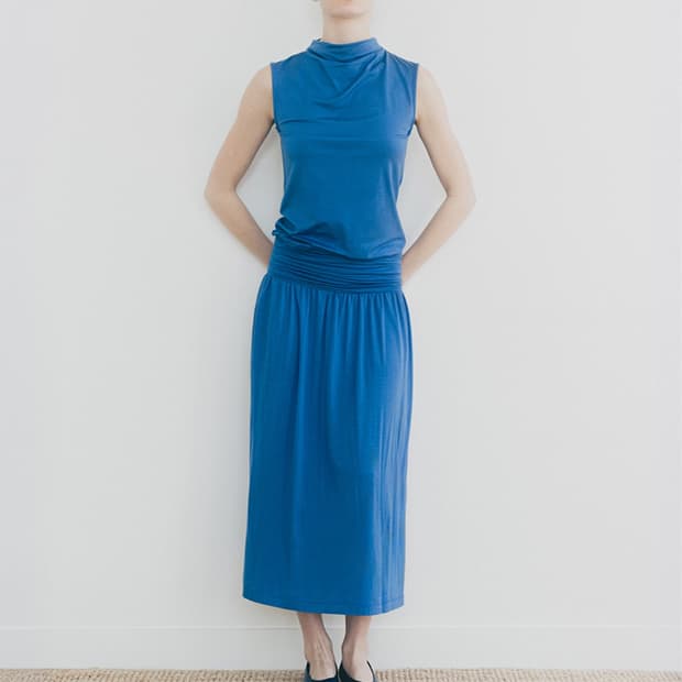 (구매) Lfm Cowl Neck Sleeveless / Blue