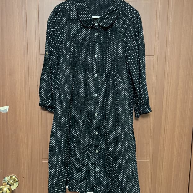 모리걸 하구미 일본 빈티지 레이스 도트 둥근카라 홍콩 블라우스 원피스