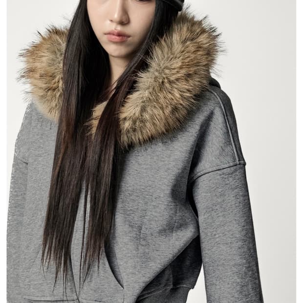 야상 퍼 후드 집업