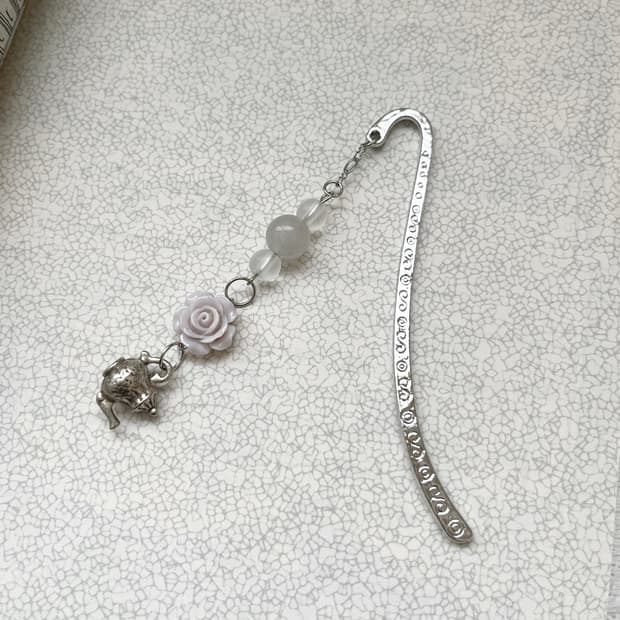 ⊰flower teapot⊱ bookmark 앤틱 티팟 책갈피