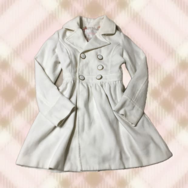 리즈리사 화이트 코트 히메 라떼 갸루 러블리 로걀