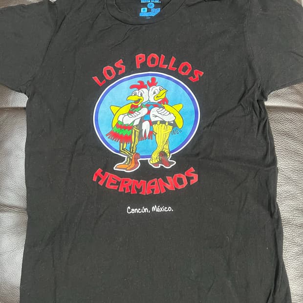 Los Pollos Hermanos 블랙 반팔 티셔츠