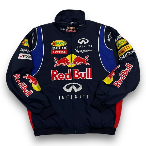 레드불 F1 인피니티 누빔 빈티지 레이싱 자켓