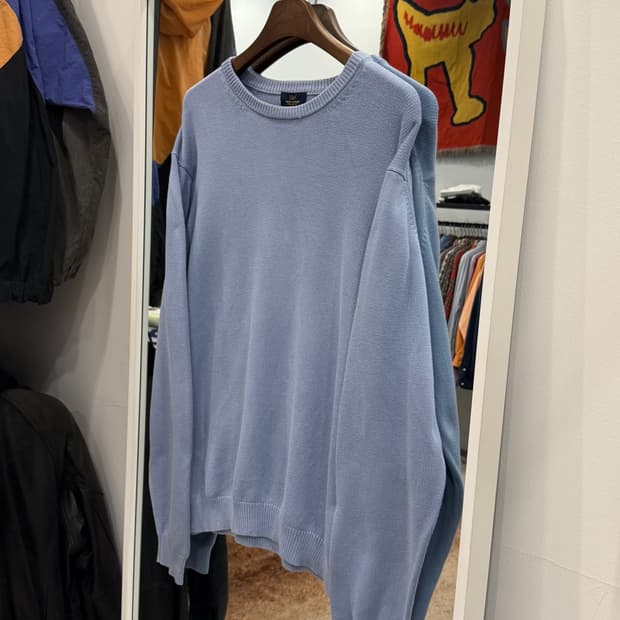 Brooks Brothers 브룩스 브라더스 크루넥 코튼 니트