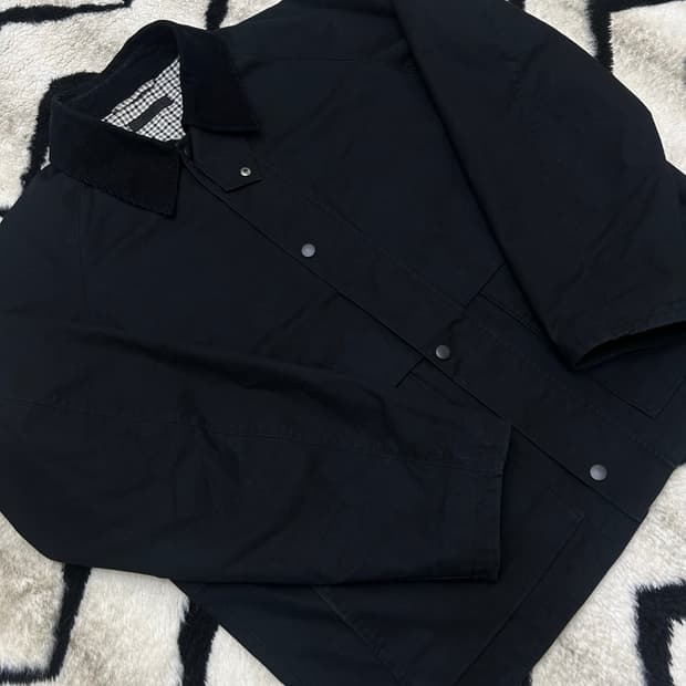 [XL]유니클로 유틸리티 쇼트 블루종/블랙