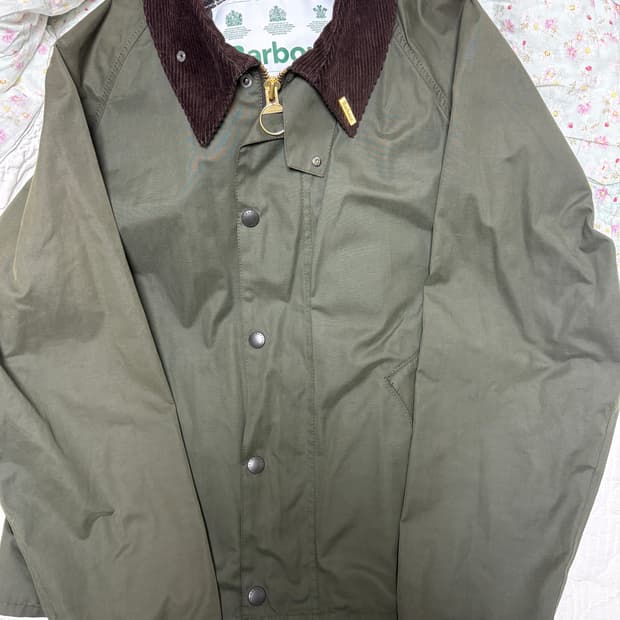 바버 트랜스포트 자켓 논왁스 자켓 올리브 38(105)