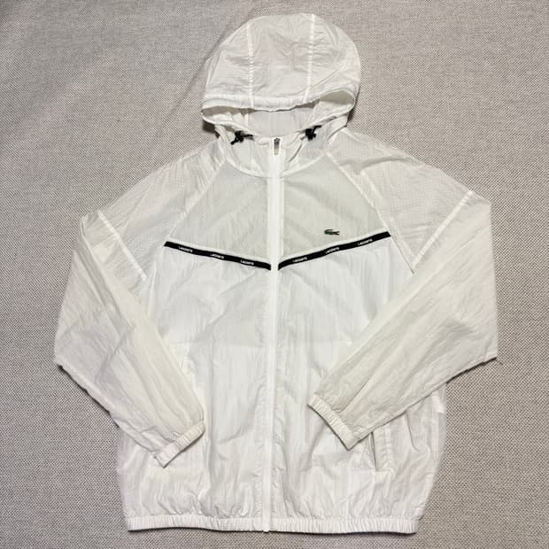 라코스테 로고 경량 바람막이 자켓