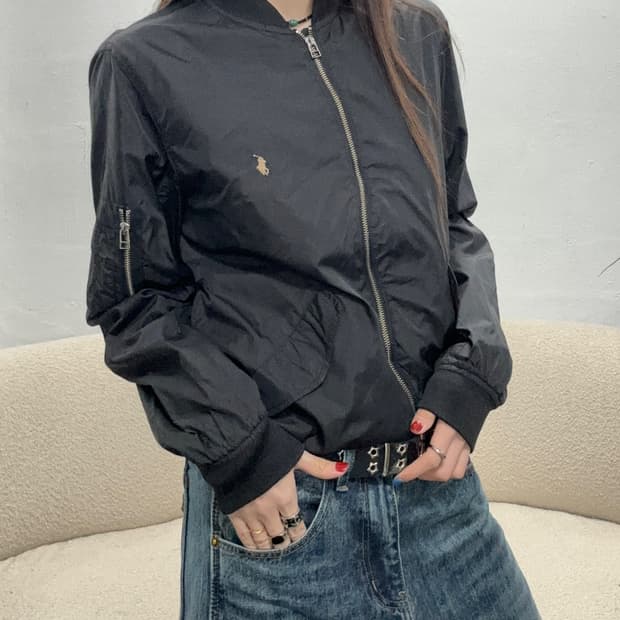 90s POLO 올드스쿨 나일론 ma-1 jk