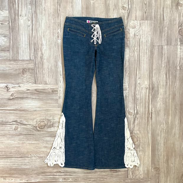 Pura 레이어드 데님 팬츠