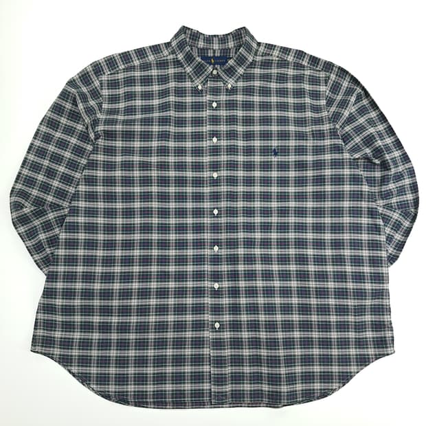 CN702 3XB 폴로 랄프로렌 모던블랙워치 타탄체크 긴팔 셔츠 남방