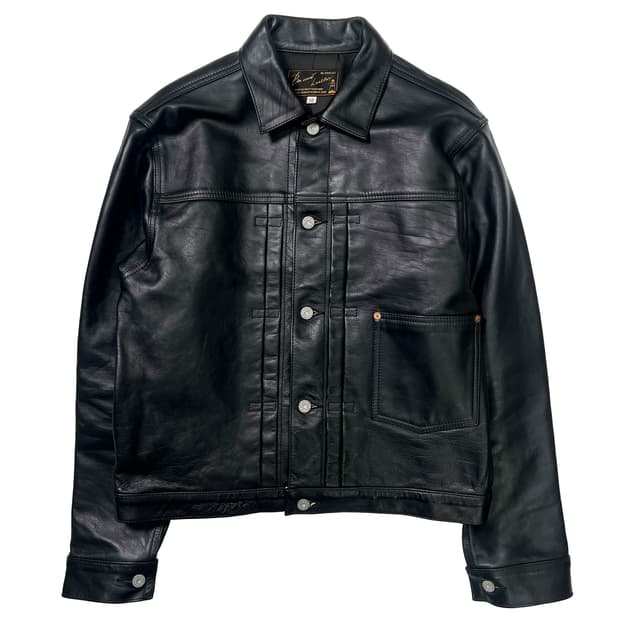 본쿠라 1st 홀스하이드 레더 자켓 (38)