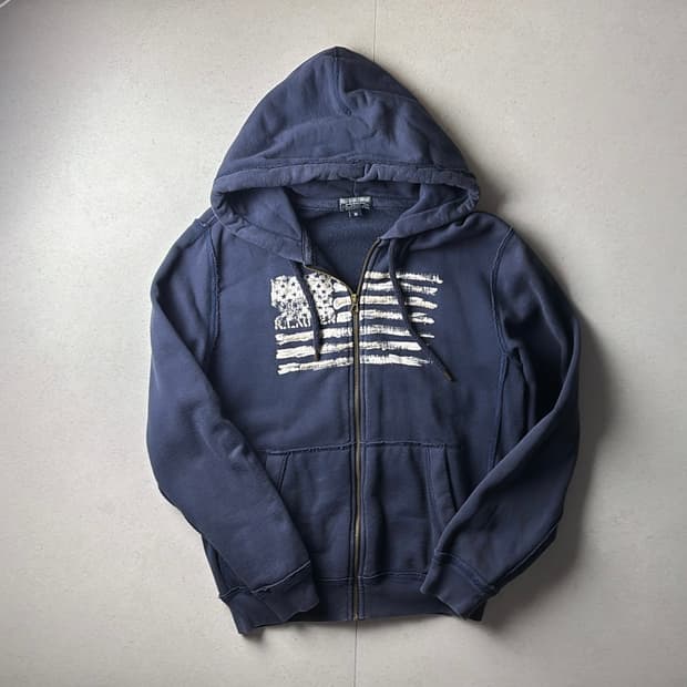 폴로 성조기 후드집업