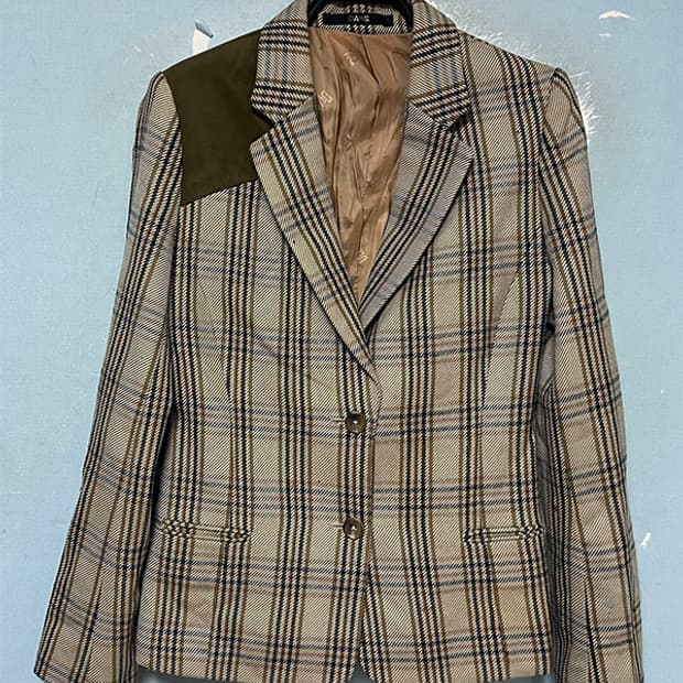 DAKS 닥스 여자 체크자켓 춘추 XS 85 44