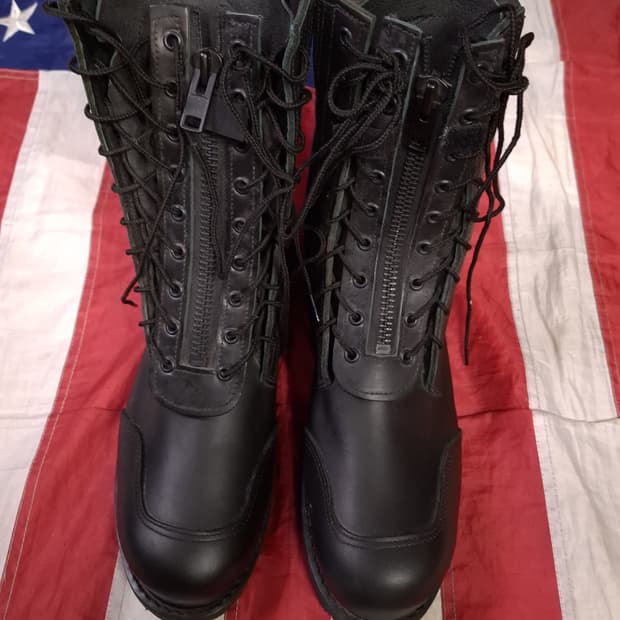 새제품 오리지날 올아메리칸 MFG  미공군/소방관 파이어 스틸토 부츠