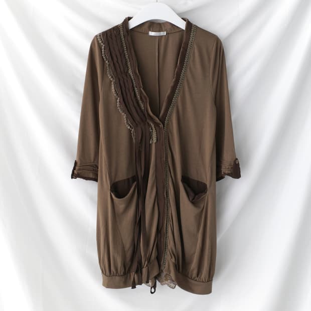 lace trimming cardigun