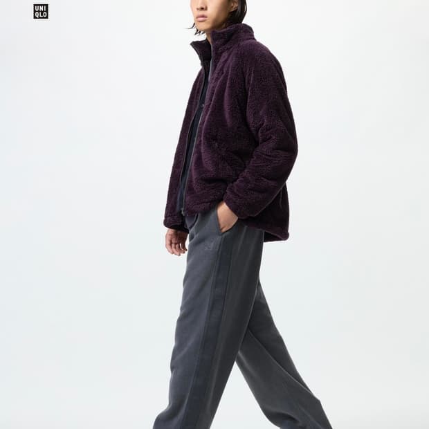 유니클로 니들스 콜라보 후리스와이드팬츠 (다크그레이/XS)