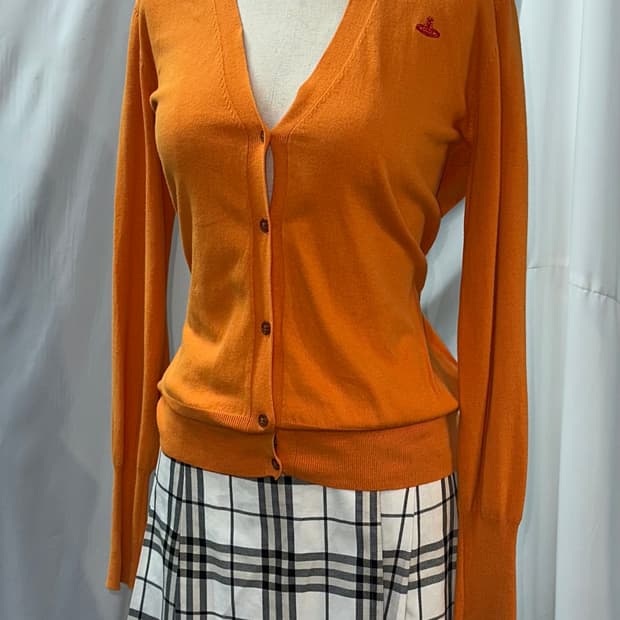 비비안웨스트우드 주황 가디건