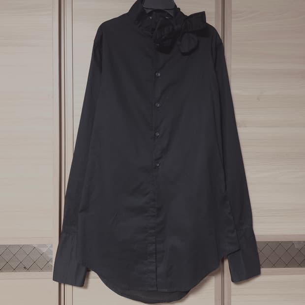 Marjan pejoski 아카이브 프릴타이 롱셔츠