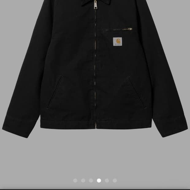 [L] 칼하트 WIP 디트로이트 자켓 블랙