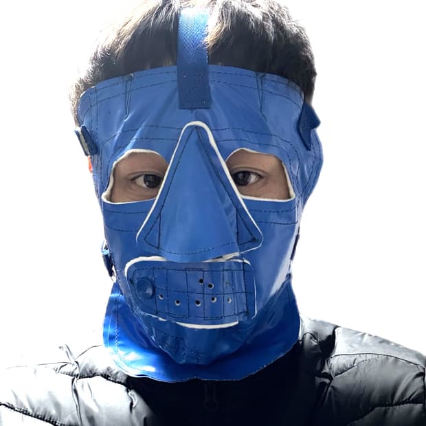 월드워2 설상 마스크 블루 컬러