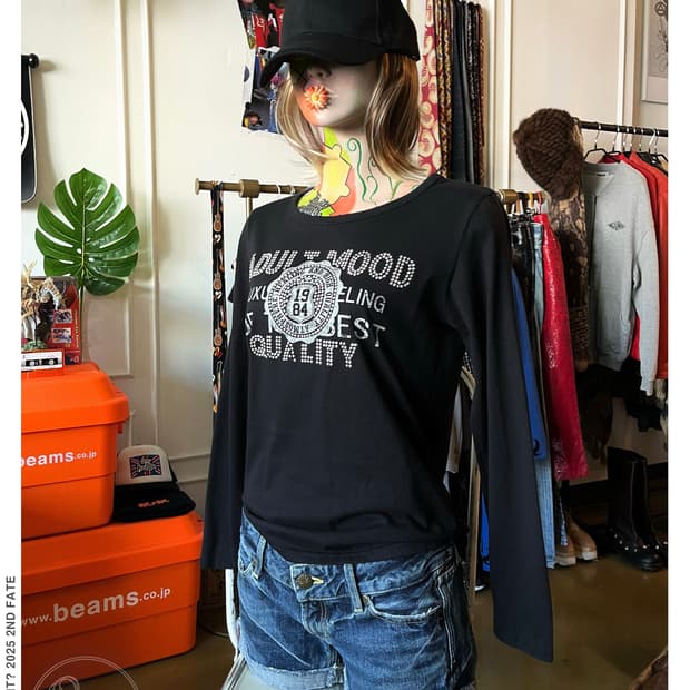 Japanese Vintage Y2K Studed Long Sleeve